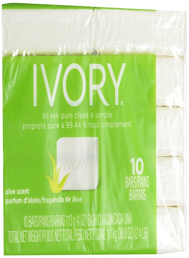 Ivory Bar Soap, Bath Size, Aloe 10 ea (Pack of 4) - Image 3